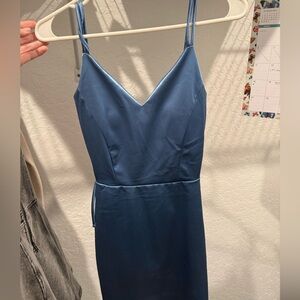 Windsor Sky Blue Satin Dress